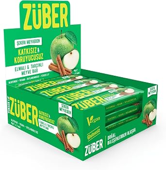 Züber Elmalı ve Tarçınlı Meyveli Bar 40g x 12 Adet