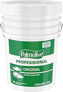 PALMOLIVE Professional Dishwashing Liquid, Dish Soap, Dish Liquid Soap, Phosphate Free, pH Balanced, Dishwasher Cleaner, 5 Gallon Bucket (Model Number: 204917) - coolthings.us