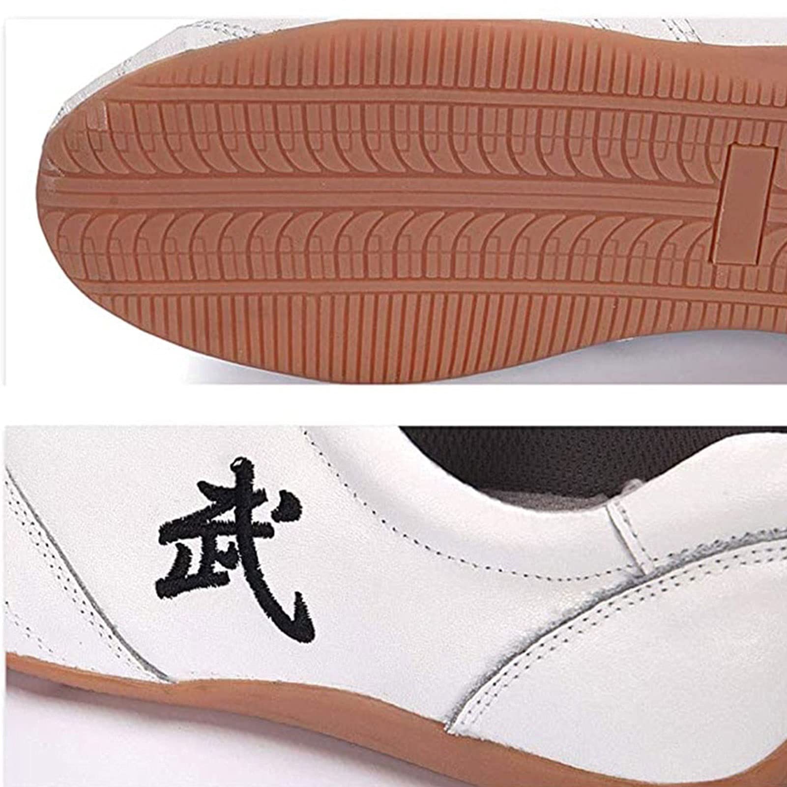 Taekwondo Sport de Boxe Kung Fu Taichi léger Chaussures pour Hommes et Femmes (Color : White, Size : 46 EU)