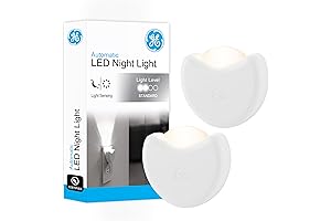 Automatic LED Night Light Pack of 2 - Plug-In Dusk to Dawn Sensor