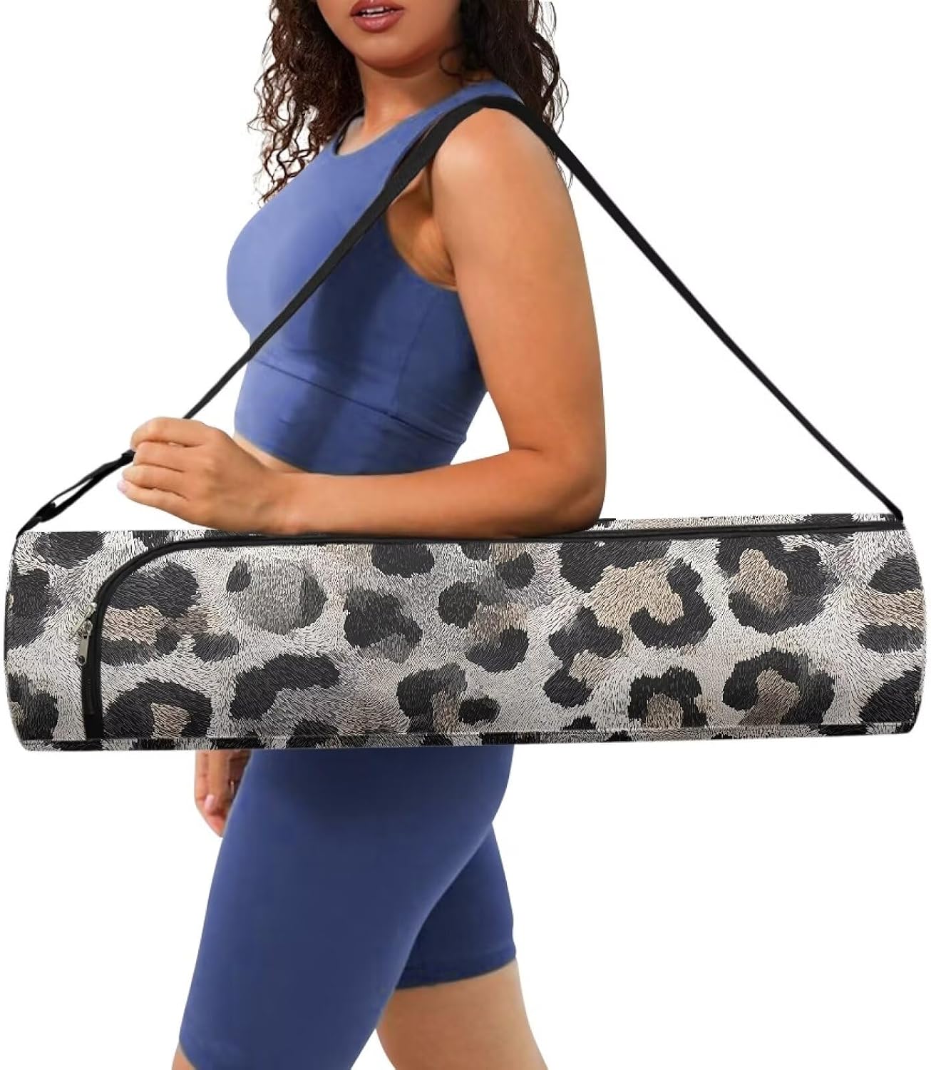 Yoga Mat Bag for Women & Men Full-Zip Yoga Mat Carrier Bag for Class Workout Park with Adjustable Strap image 4