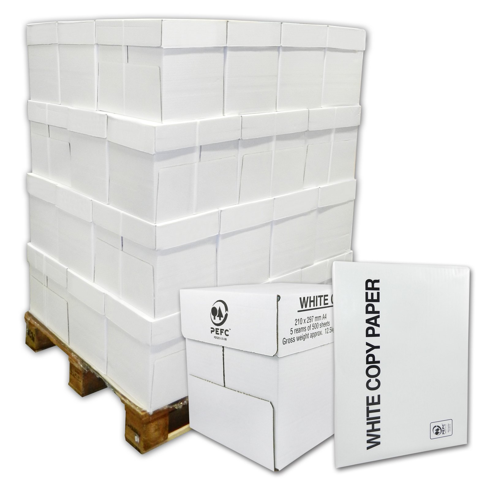 Kopierpapier 80g A4 weiss 100000 Blatt Palette