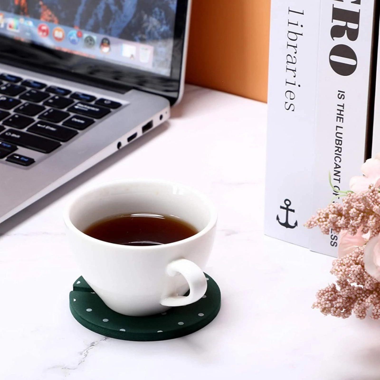 Sottobicchieri di Isolamento Termico per Tappetino Tazza di in Vaso Novità Bevande Prevengono Mobili e Ripiano del Tavolo, Decorazione del Desktop
