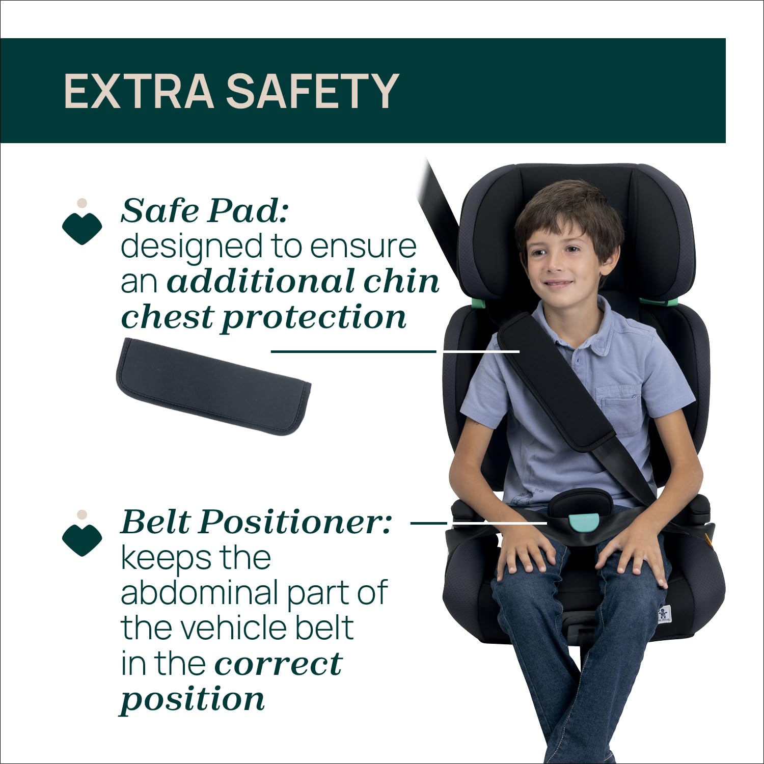 Chicco Quizy i-Size, Silla de Coche para Niños 3-12 Años (100-150 cm), Peso 15-36 kg, Grupo 2/3, Instalación Fácil con Sistema Isofix, Reclinable, Ajustable en Altura, Reposabrazos Acolchados, Azul