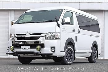 ハイエース用JAOSフロントスキッドバーBK/BK新品 JAOS ジャオス フロントスキッドバー ブラック／ブラック