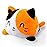 TeeTurtle - The Original Reversible Cat Plushie - Calico - Cute Sensory Fidget Stuffed Animals That Show Your Mood
