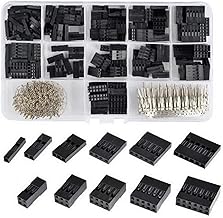 Samcos QI Connector, Dupont Connector Set, Approx. 1 inch (2.54 mm), Pitch, Male, Female, Jumper Pin, Wiring Connector, 2550 Connector, Wiring Connector (with Storage Case)