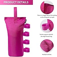 Vista 2 de Joramoy Bolsas de peso resistentes (120 libras) para tienda de campaña desplegable, bolsas de arena para toldo de pierna, bolsas de arena