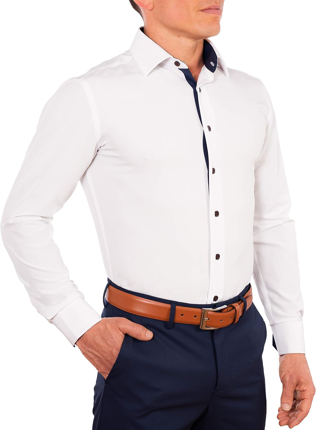 Athletic fit mens dress shirts Outlet