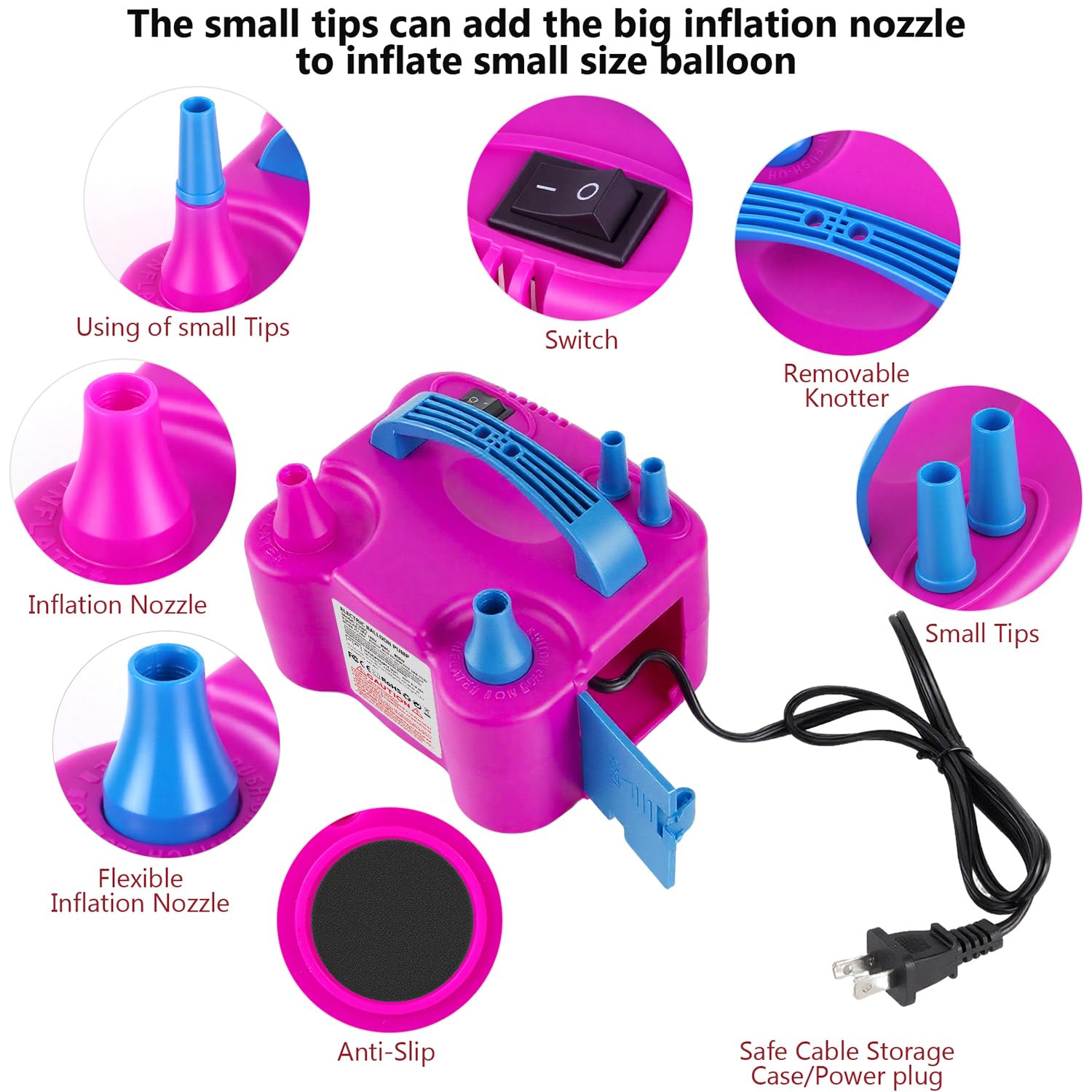 Electric Balloon Pump - Fast Inflation! -2