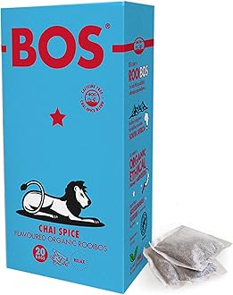 Organic Chai Flavoured Caffeine Free Rooibos Tea Bags Carton, Exotic & Spiced to Perfection, 50 g, 20 Teabags (Pack of 1)