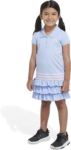 Miniatura 4 de adidas Girls' Short Sleeve Active Sporty Tennis Polo Dress