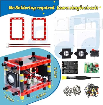 KBT KEEP BETTER TECH DIY Bluetooth Speaker Kit Experiment Electronics Kit Gift Circuit Engineering Electronics Project Smartivity Beginner's Starter DIY Set Dual Speakers