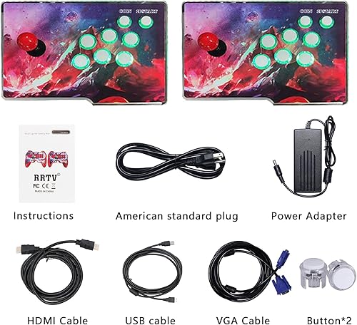 Miniatura 7 de Caja Pandoras 3D con 32000 juegos clásicos instalados, consola de juegos arcade 2 en 1 separada, compatible con 3D, 1280 x 720 Full HD,