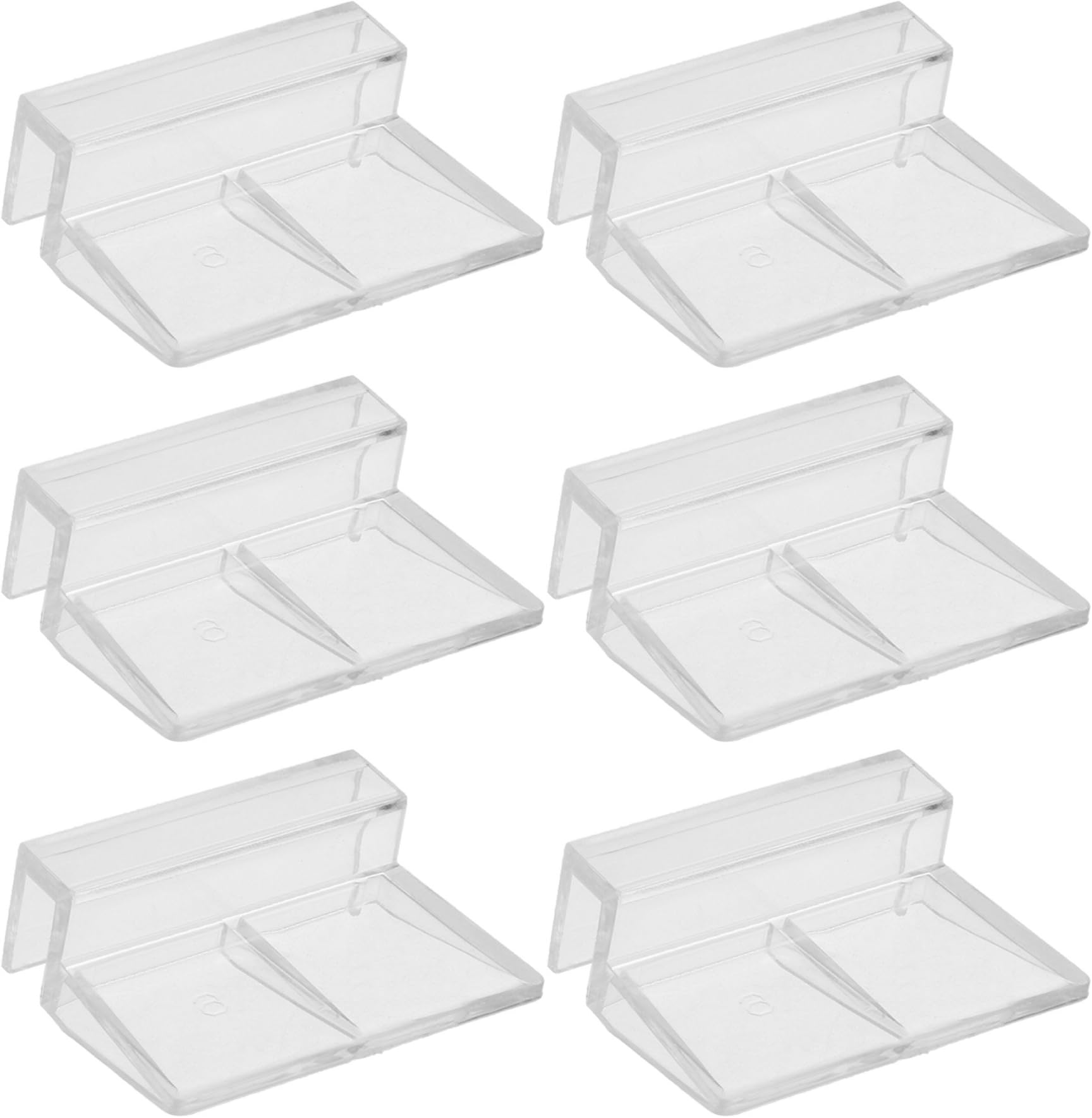 6pcs Clear Color Acrylic Aquarium Fish Tank Glass Cover Clip Support Holder,6mm