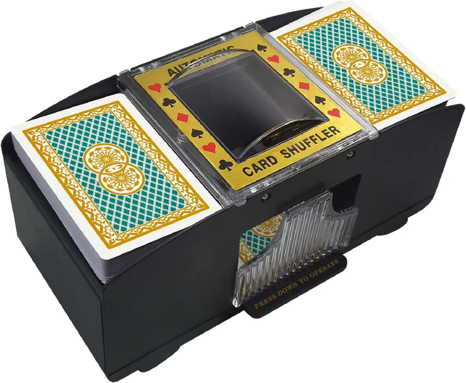 AUGEN Card Shuffler 12 Deck Automatic, BatteryOperated Electric Card Shuffler Machine for