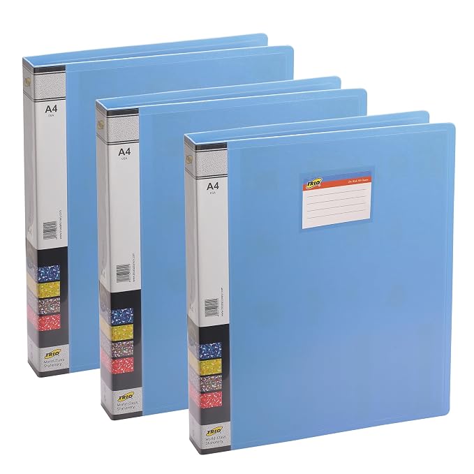 Trio File Folders for Documents A4 Size Ring Binder File Project ...