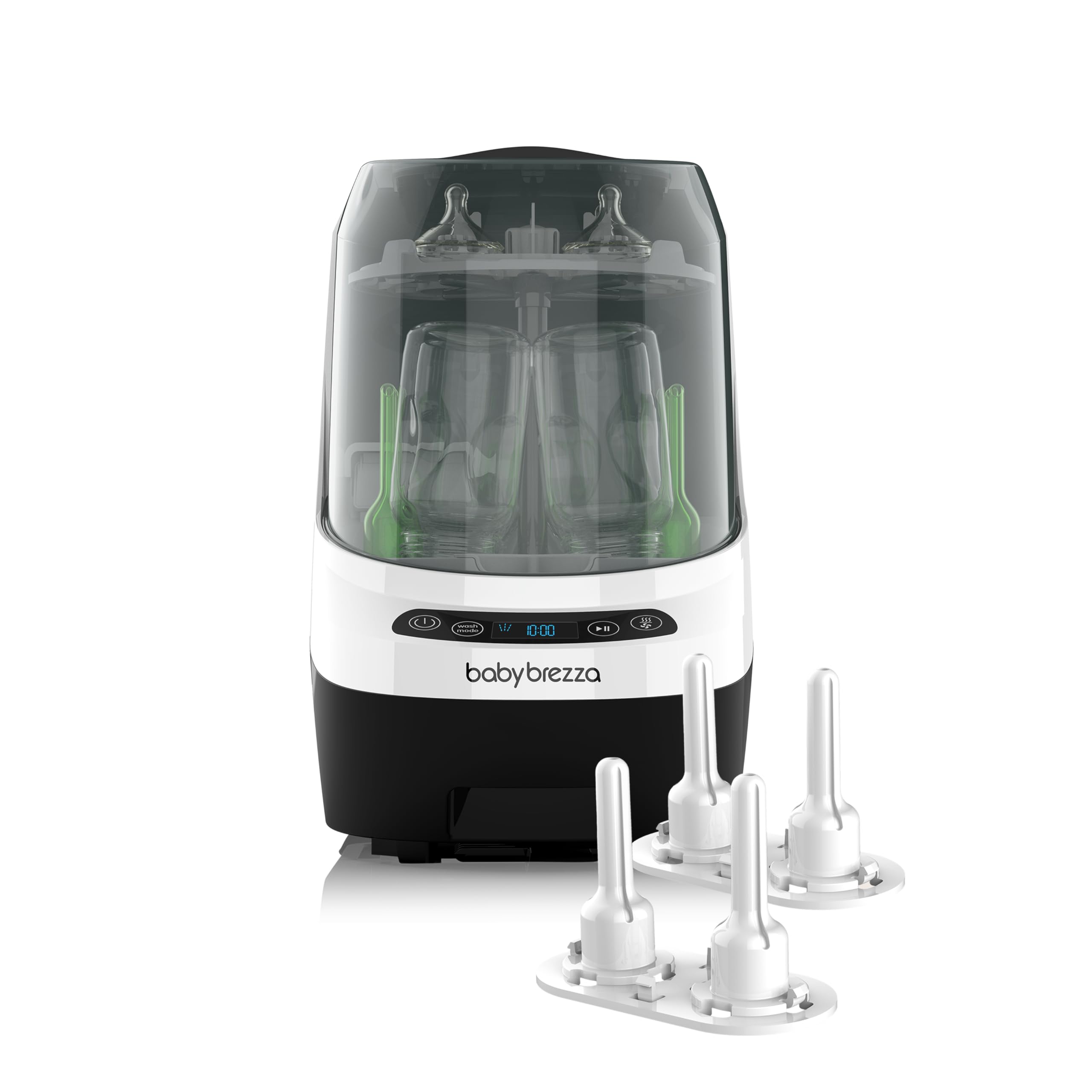 Baby Brezza Bottle Washer Pro Classic mit Strohhalm-Einsatz, classic | Automatisches Waschen, Sterilisieren, Trocknen, Strohhalm-Einsatz, Babyflaschen, Trinkflaschen, Schnuller, BPA-frei