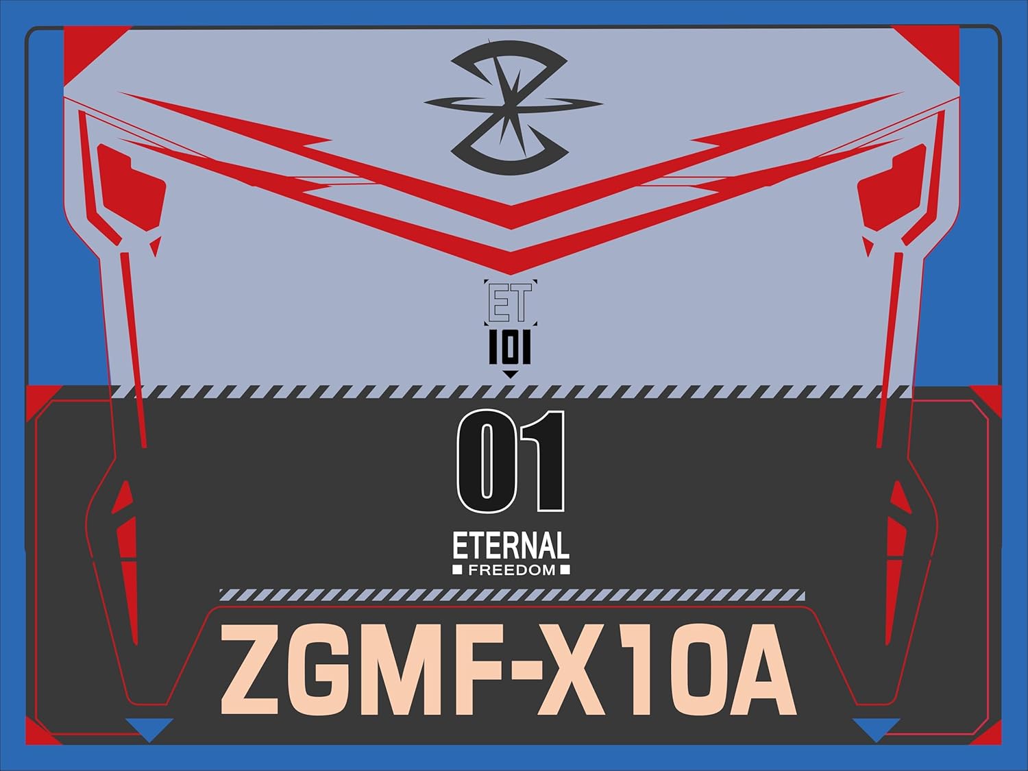 GundamSEED Non-Slip Floor Chair Mat 35"×47" for Gaming Chair Mat