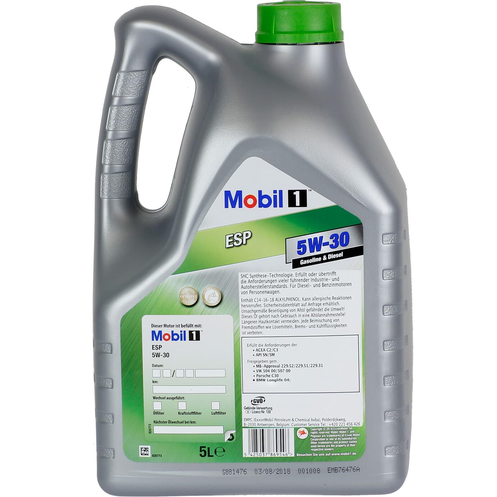 Mann Filterset+Mobil 5W30 Öl | HU7020Z+C38002+CUK26009+1113800100+Mn+Mobil 5W30 passend für Passat 2.0 Tdi