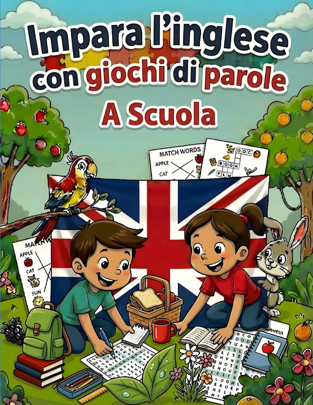Impara l'inglese con giochi di parole: A Scuola