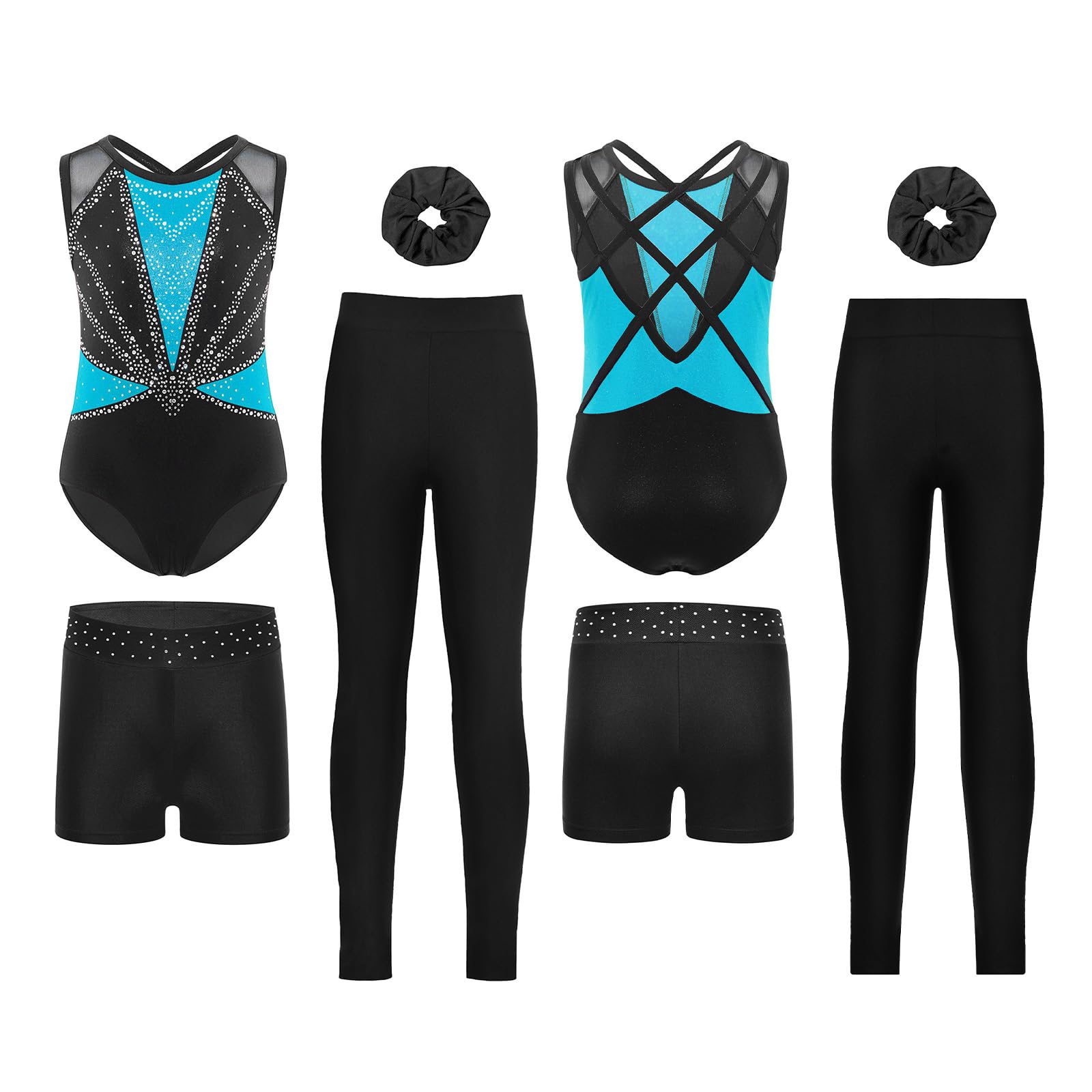 Bambini Body Ginnastica Bambina Con Leggings E Pantaloncini Outfit Per Allenamento Abbigliamento Allenamento Body Ginnastica Ritmica