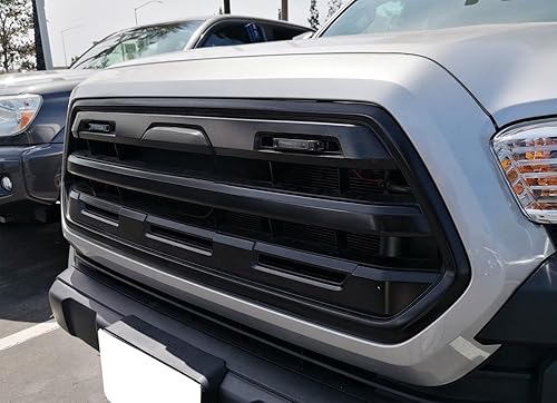 Miniatura 6 de iJDMTOY Kit de luces LED ámbar de lente ahumada compatible con Toyota Tacoma 2012 en adelante, juego central de 2 lámparas de marcador con cableado