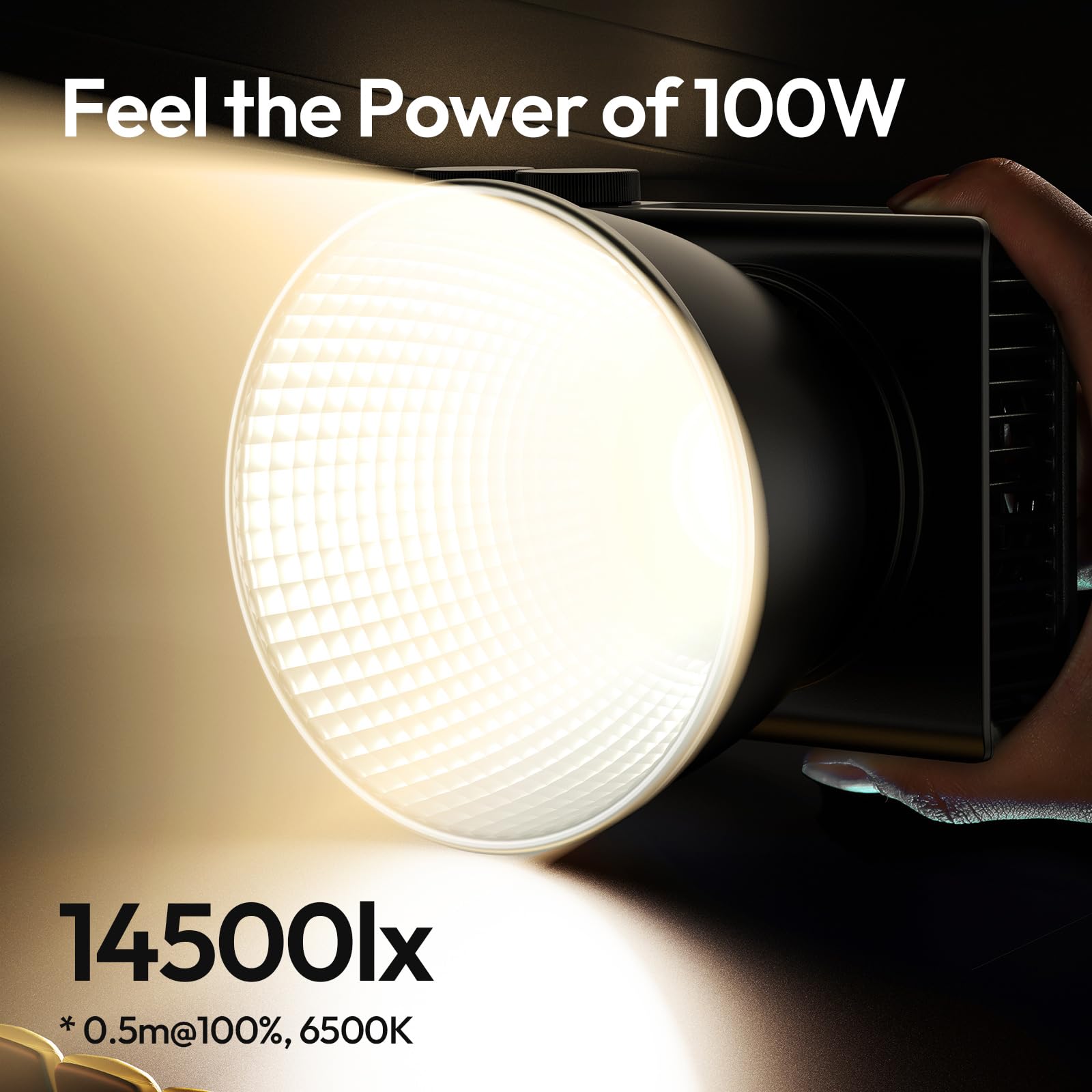 ULANZI C01 Luz COB 100W com Alimentação PD 3.0 - Iluminação LED