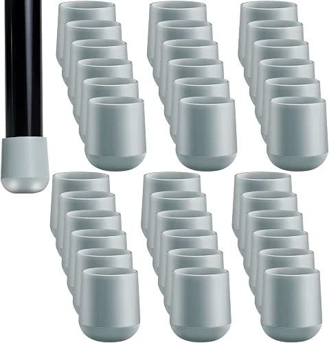 Jetec 36 Pieces 7/8 Inch Folding Chair Leg Caps Heavy-Duty