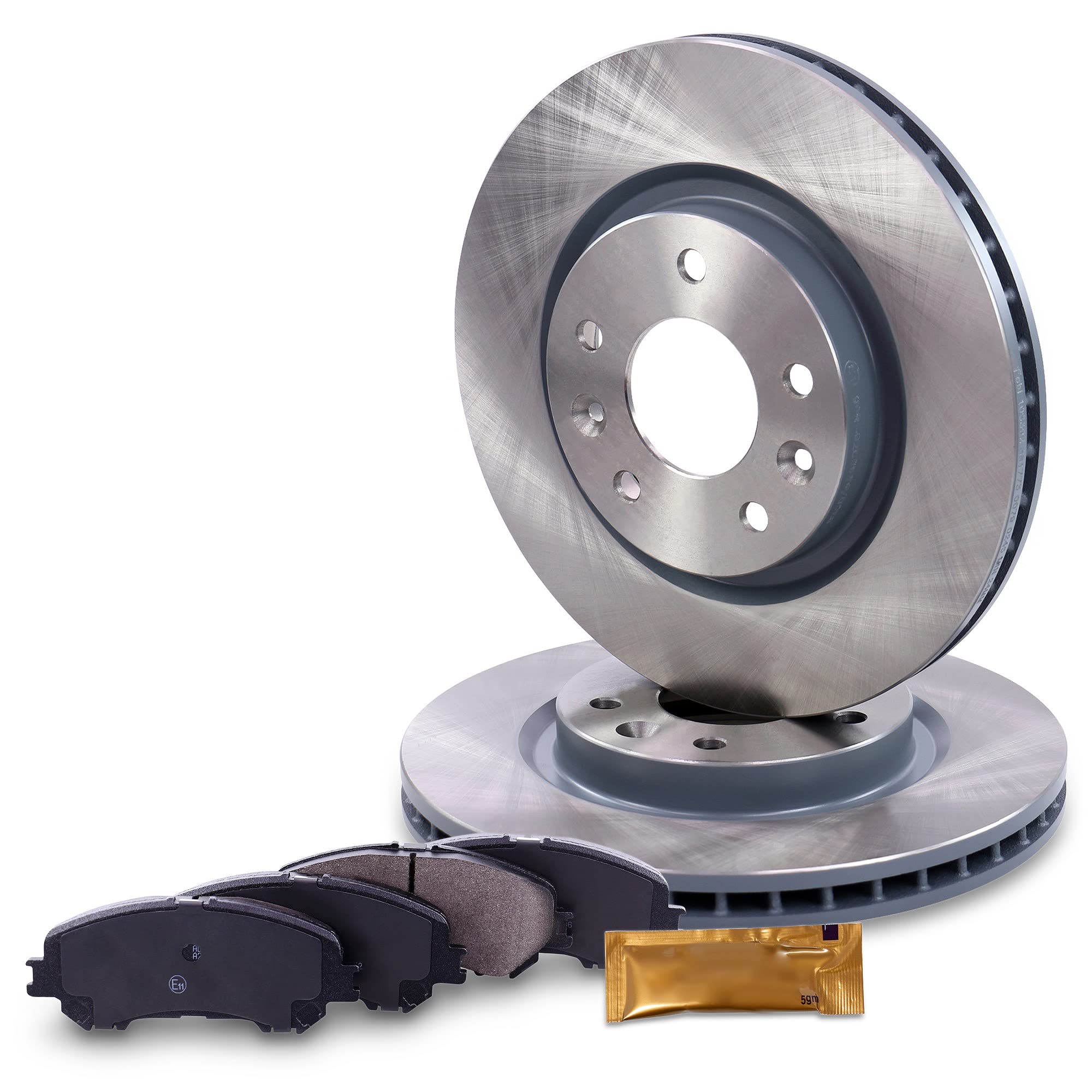 BESTPRICE Set freni asse anteriore incl. dischi freno ventilati Ø 296 mm + pastiglie freno anteriori, compatibili con NISSAN QASHQAI II SUV (J11, J11_)