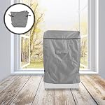 Outdoor Waterproof Freezer Cover 210D Heavy Duty Zippered Protector for 7.0 Cubic Feet Chest Freezer