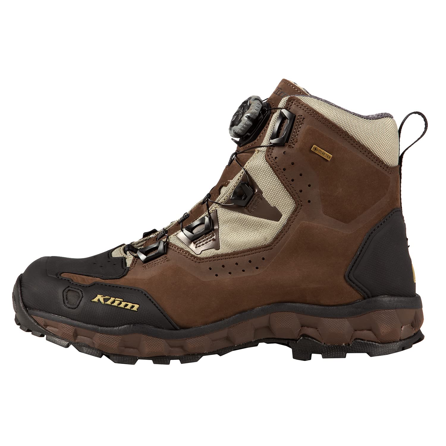 KLIM Men's Outlander GTX Motorcycle Boots - Size - Chocolate Brown