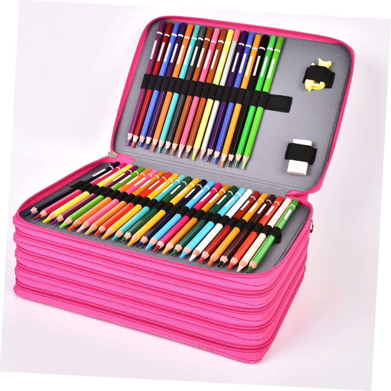 TEHAUX Astuccio per Penne Creativo Borsa Portaoggetti Multiuso per Cancelleria Astuccio Portatile per Scuola