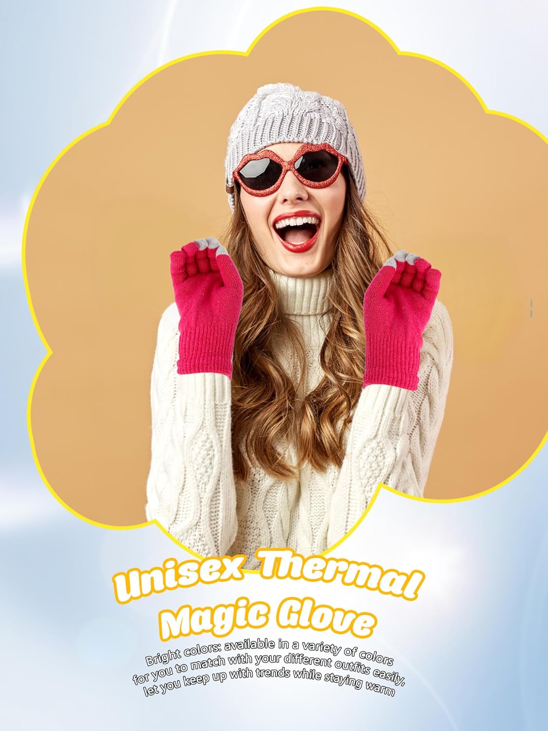 28 Pairs Adult Touchscreen Gloves Winter Stretch Gloves Knit Texting Glove Warm Touch Screen Glove for Men Women - Image 5