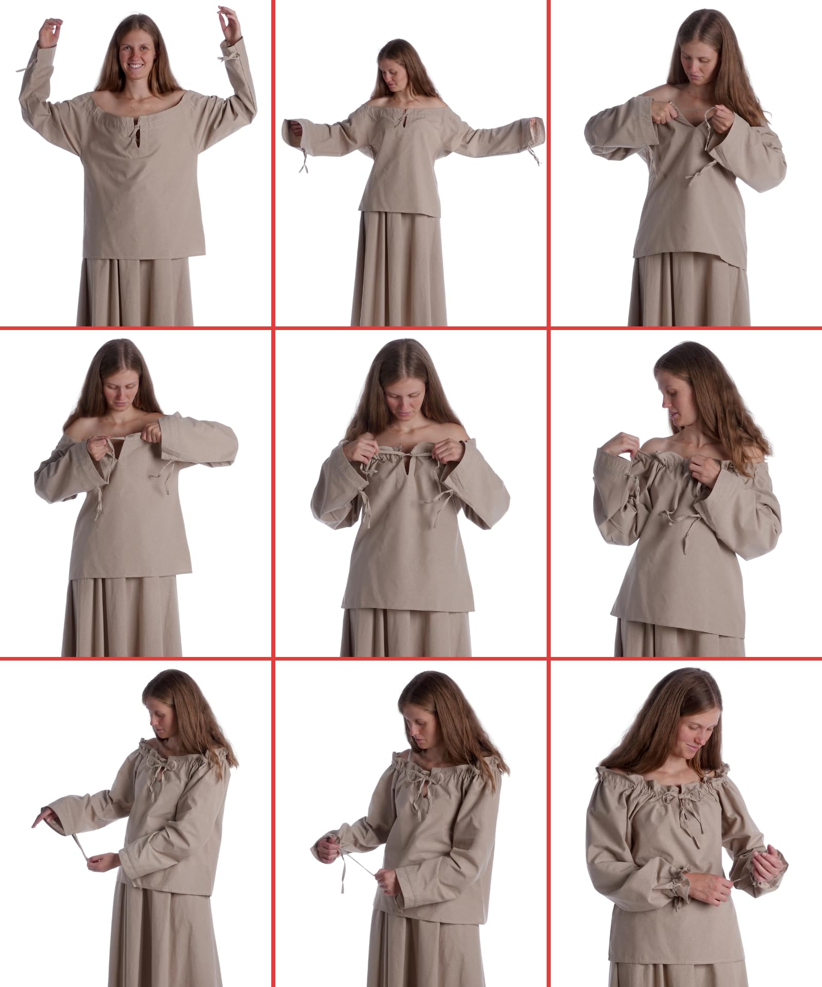 HEMAD/Billy Held - Camicia - Basic - Collo a U - donna