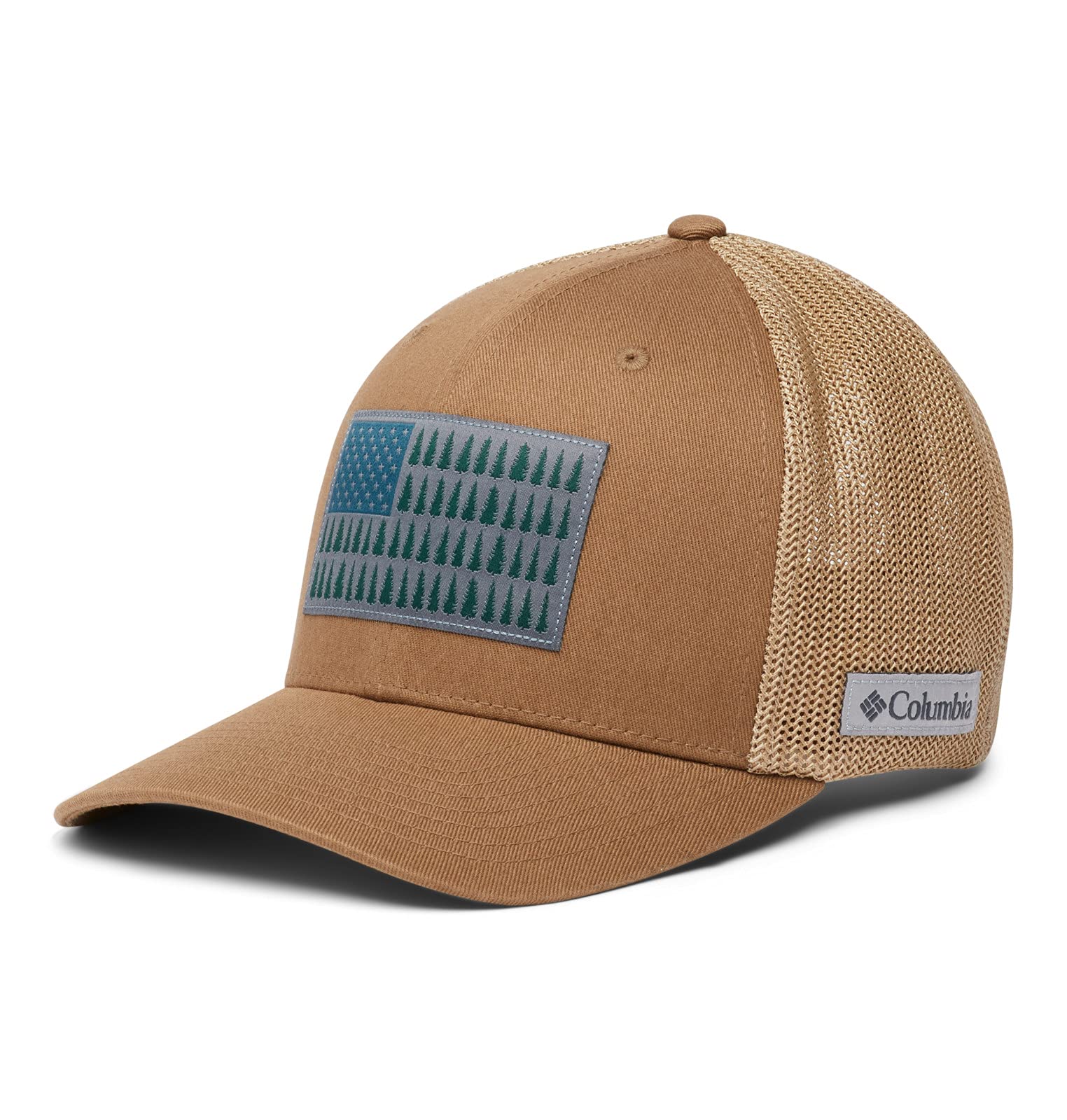 Columbia Gorra de Malla con Bandera de Árbol - Gorra Unisex Adulto