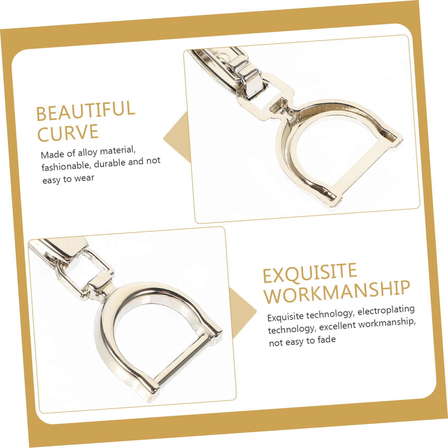 Anneome 5pcs Alloy Shoe Chain Buckles Decorative DIY Accessories for Shoes Bags Garments Lightweight Stylish Practical Clothing Decoration - Image 3