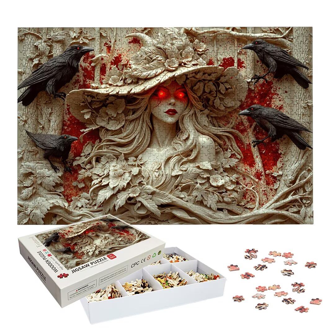 Puzzle Halloween, Puzzle 1500 Piezas para Adultos, Regalo Mujer -2593