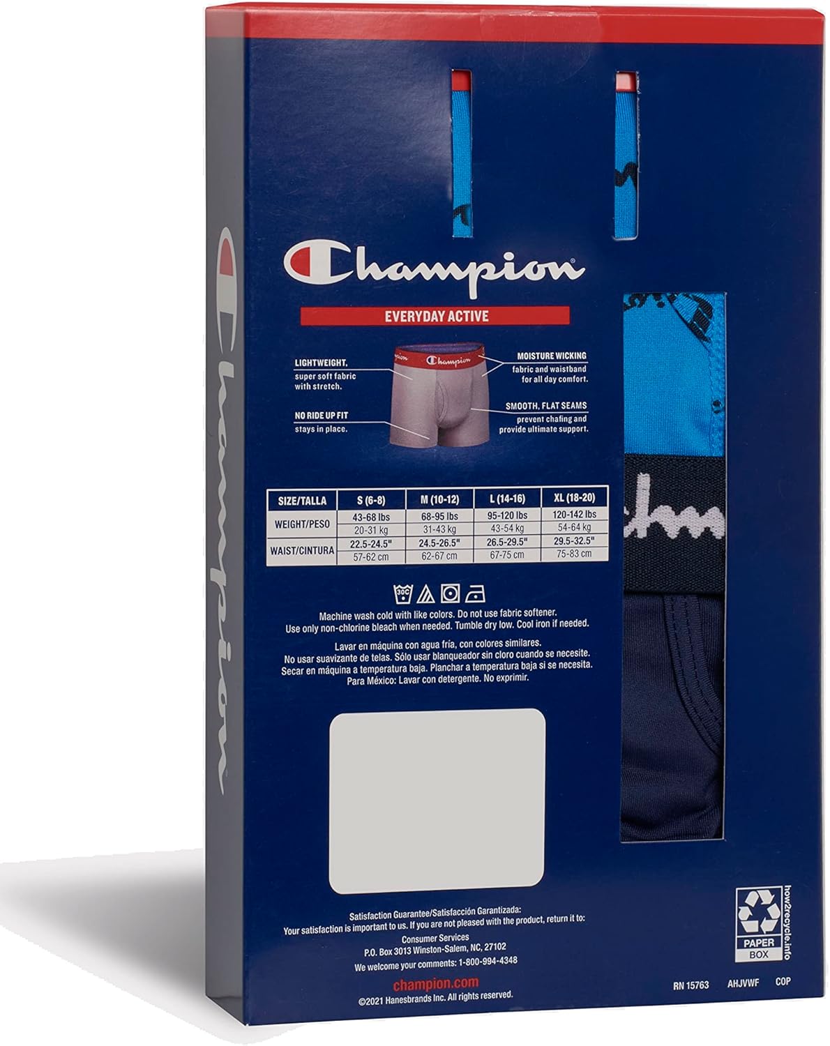 Champion boys Boys Everyday Active Lightweight Stretch Boxer Briefs - 4 Pack - Image 5