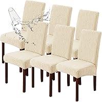Vista 51 de Genina Fundas impermeables para sillas Parsons de comedor, fundas elásticas para sillas Parsons para comedor, cocina, funda protectora para silla