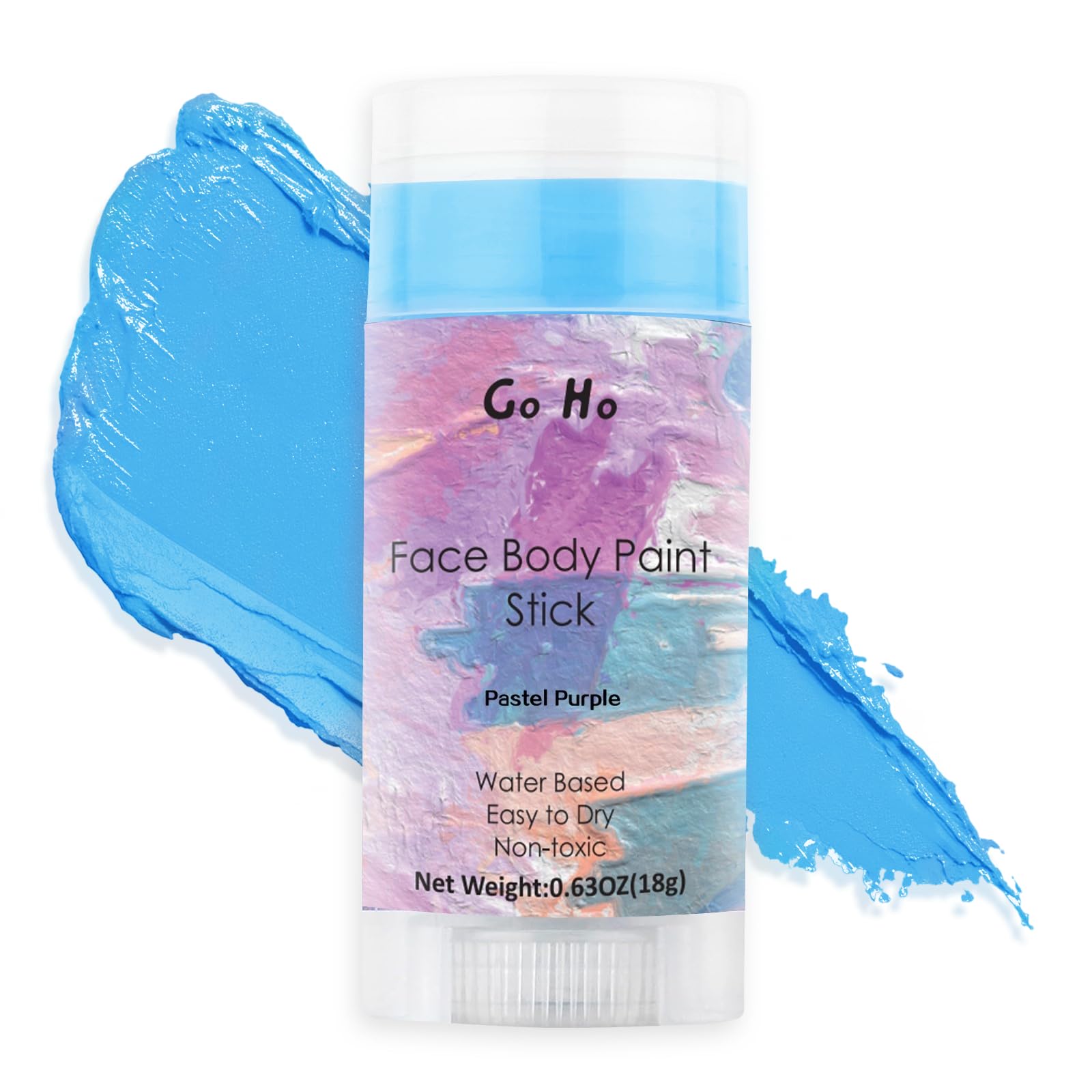 Go Ho Light Blue Face Body Paint Stick,Water Based Non-Toxic Face Painting,Easy-to-use Facepaint for Halloween SFX Ghost Bride Sally Cosplay Costume Makeup,0.63oz