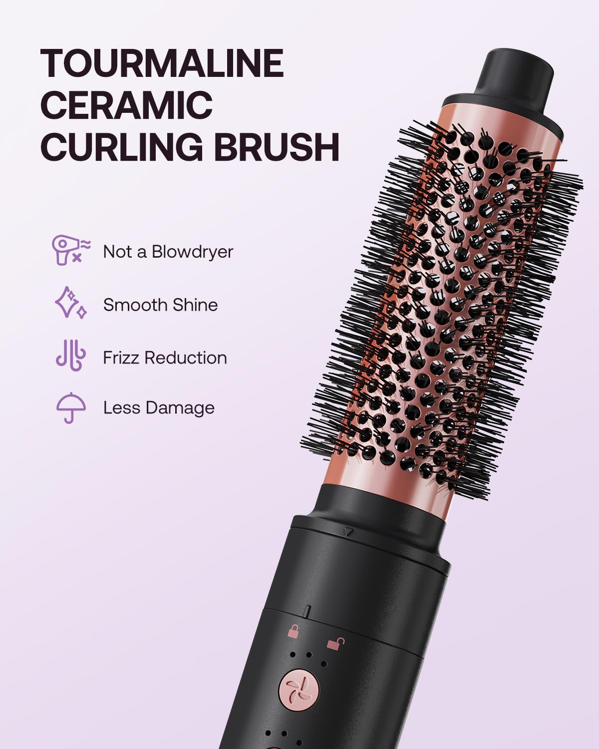 BESTOPE PRO Hairstyler 5 in 1 110,000 RPM Ionen Reisefön Multi-Hair Styler Set Automatischer Luft-Lockenstab