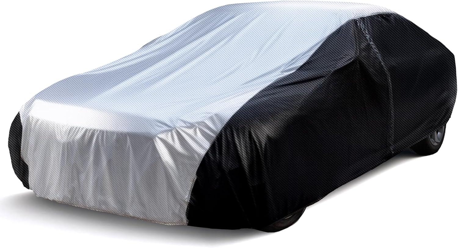 SUV Cover, Carbon Fiber Luxury All Weather Protection SUV Car Covers for Automobiles, Full Exterior Cover with Zipper, Outdoor Car Cover Sun UV Rain Snow Wind Protection, S.U.V S3 207"-230"