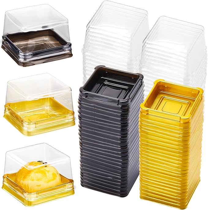 400 Pcs Clear Mini Cupcake Boxes Individual Cupcake Containers Single