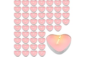 Romantic Pink Heart Tea Lights