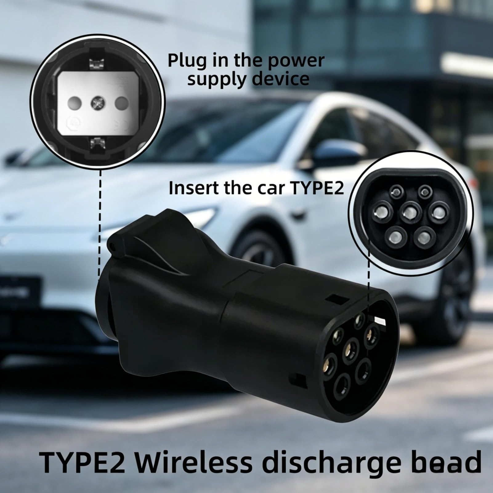 Adapter V2L do ZEEKR, 3,5 kW, 16 A, 220 V, typ 2 do Schuko Vehicle-to-Load adapter do ZEEKR, SMART, LYNK