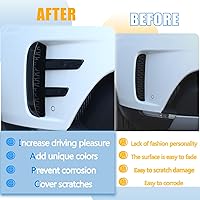 Vista 2 de LLKUANG Cubierta de ventilación de rejilla de parachoques delantero compatible con Land Rover Discovery 5 L462 2017-2023, accesorios decorativos