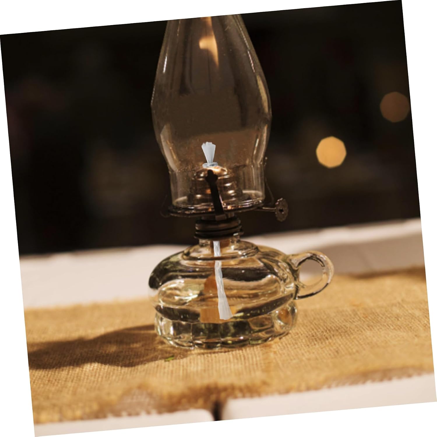 Alipis 4Pcs Oil Lamp Wicks with Iron Head Kerosene Wick for Alcohol Burner Decorative Lanterns and DIY Projects for Home Garden Bar and Events