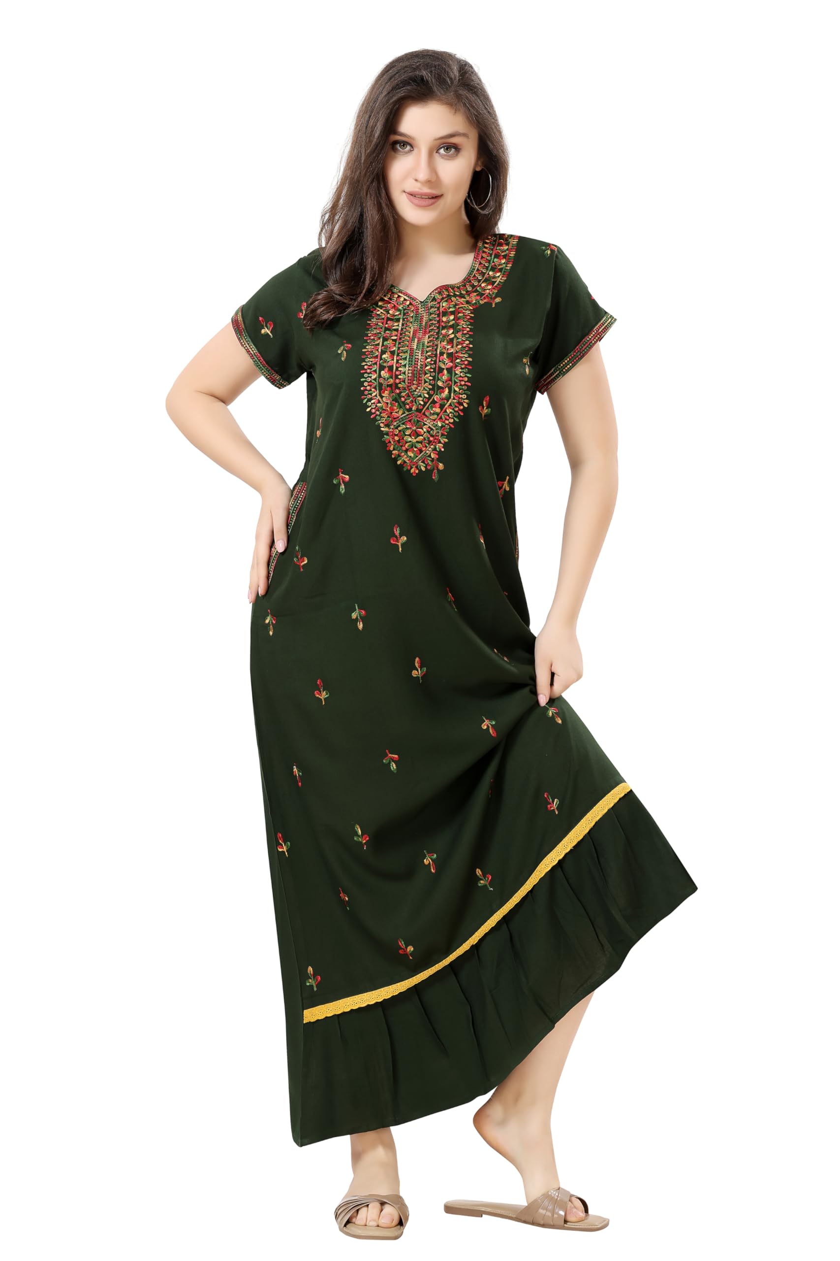 soulemo Women's Printed Alpine Nighty 1798-picture-12