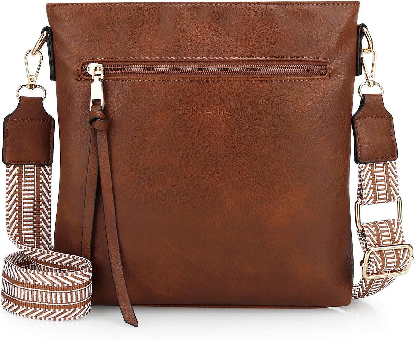 DOB SECHS Soft PU Leather Crossbody Bags for Women, Cross Body Bag with Multiple Pockets, Adjustable Strap, Perfect for Daily Use